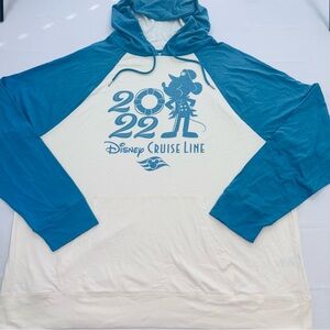 Disney Teal & Cream Raglan Cruise Hoodie